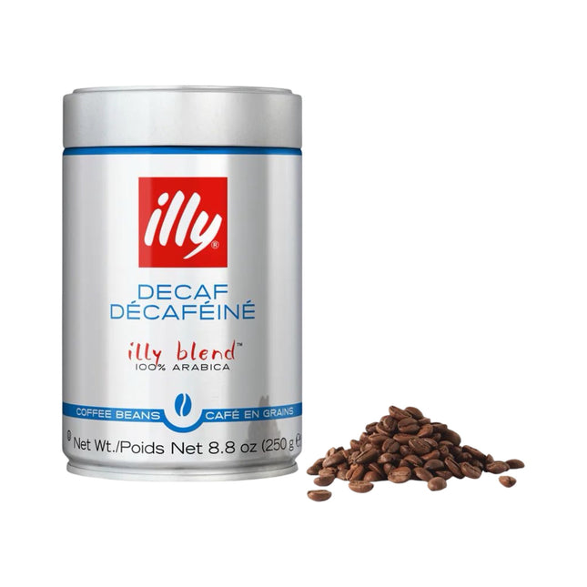 Illy Decaf Classico Whole Bean Coffee Medium Roast 250g