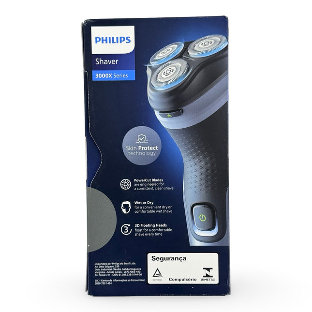 philips series 3000x floating heads closeup