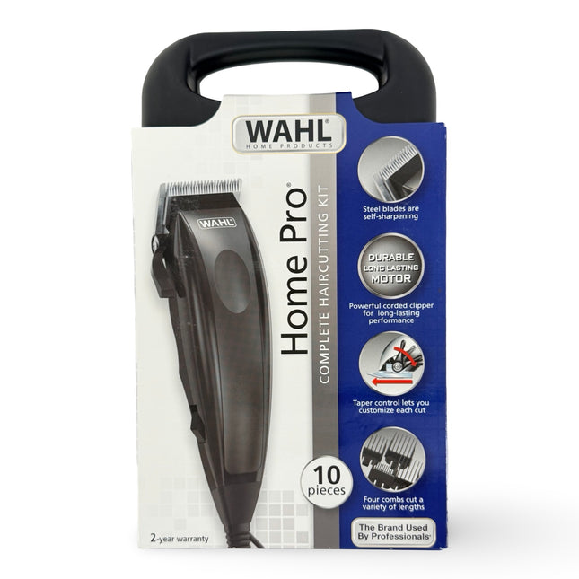 Wahl Home Pro 10 piece haircutting kit with clipper and guide combs