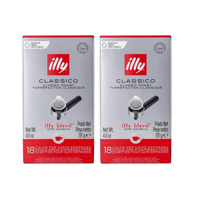 Illy Classico E.S.E. Coffee Pods Medium Roast – 36 Pack (2 x 18)