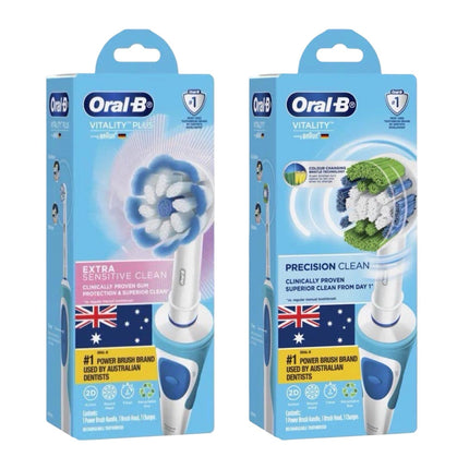Oral-B Vitality Extra Sensitive Clean & Precision Clean Electric Toothbrush 2 Pack
