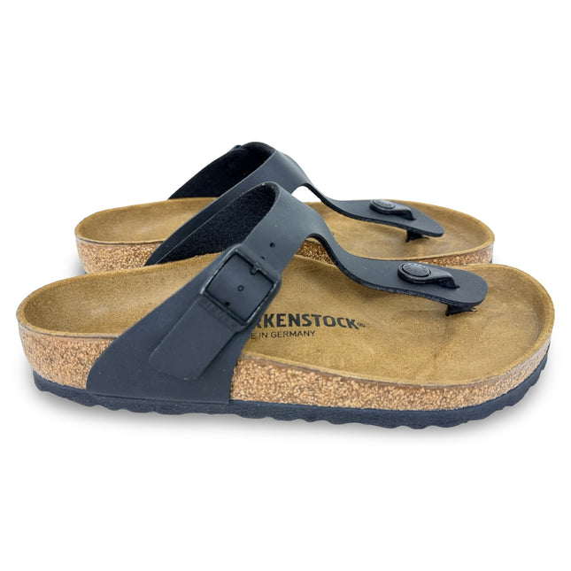 Birkenstock Gizeh Unisex Regular Fit Birko-Flor Sandals – Black