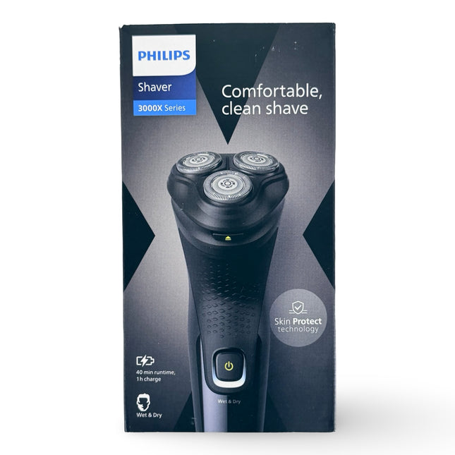 philips series 3000x wet dry electric shaver black