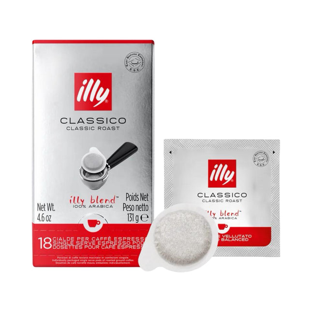 Illy Classico E.S.E. Coffee Pods Medium Roast – 18 Pack