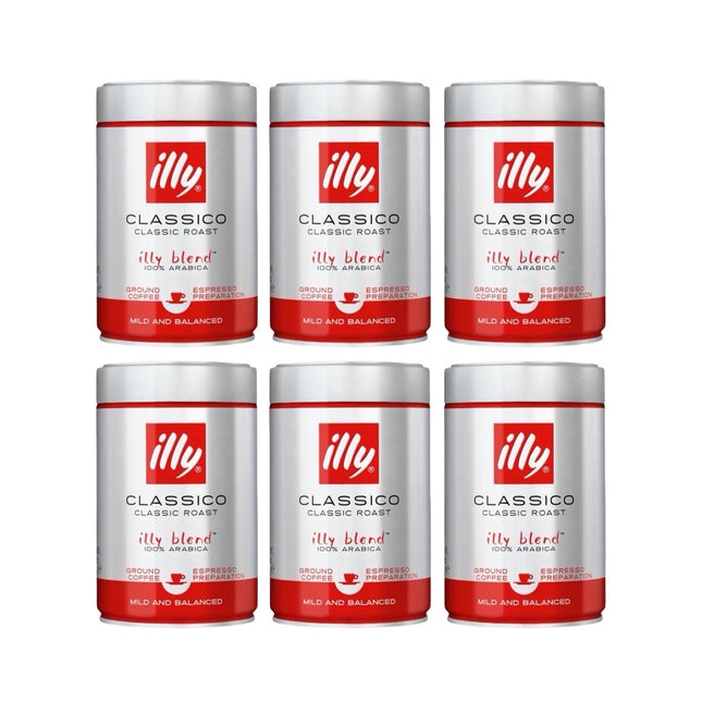 Illy Classico Ground Coffee Medium Roast 1.5kg (6 x 250g)