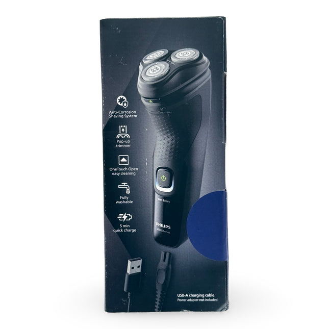 philips 3000x electric shaver black