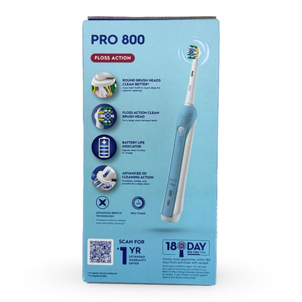 oral b pro 800 floss action 3d cleaning toothbrush