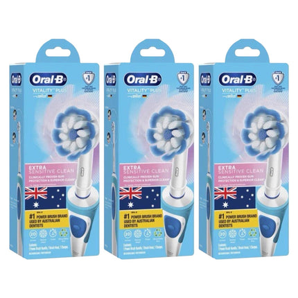 Oral-B Vitality Extra Sensitive Clean Electric Toothbrush 3 Pack