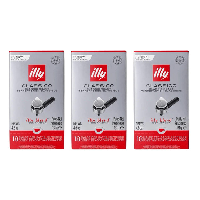 Illy Classico E.S.E. Coffee Pods Medium Roast – 54 Pack (3 x 18)