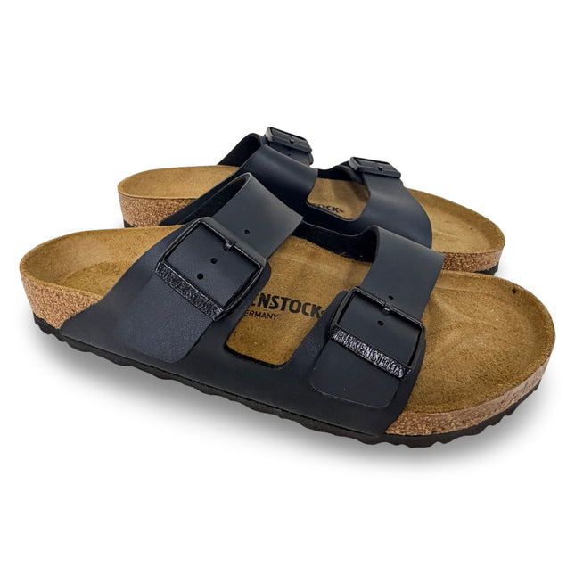 Birkenstock Arizona Unisex Leather Regular Fit Sandals – Black