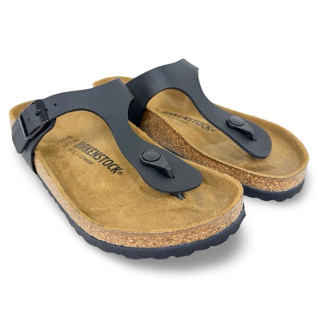 Birkenstock Gizeh Unisex Regular Fit Birko-Flor Sandals – Black