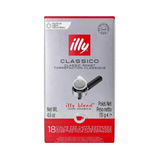 Illy Classico E.S.E. Coffee Pods Medium Roast – 18 Pack