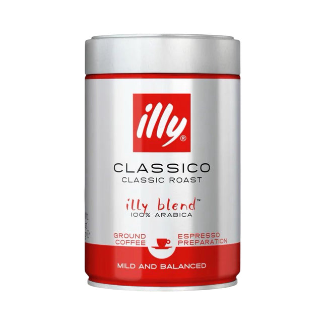 Illy Classico Ground Coffee Medium Roast 250g