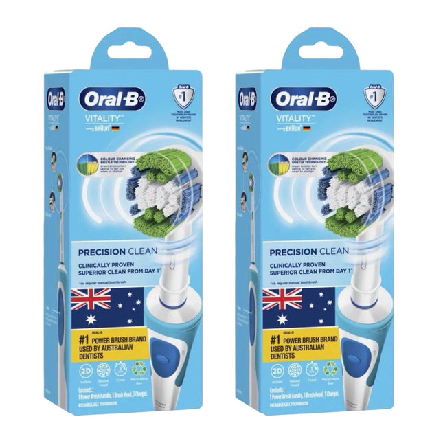 Oral-B Vitality Precision Clean Electric Toothbrush 2 Pack