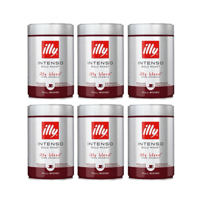 Illy Intenso Ground Coffee Bold Roast 1.5kg (6 x 250g)